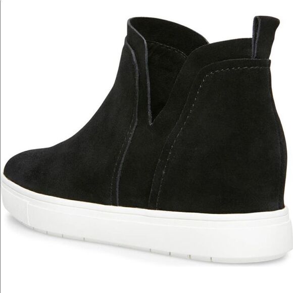 Steven Barker high top suede high top sneakers size 6,5 in black new in box - Picture 5 of 13